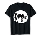SKULIJI Bovine Farm Animal Silhouette Cow Graphics