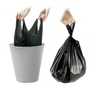 Image of Biodegradable Garbage Bags,Home Kitchen- Size 20 X 26 Inches 30 Pieces Bags Dustbin Bag /Trash Bag /With Handles- 1 Packet