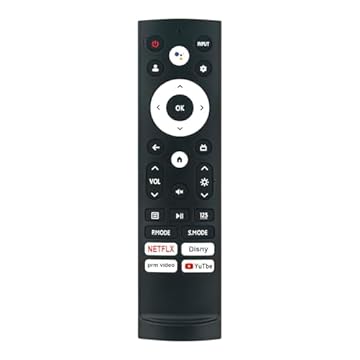 ECONTROLLY Controle remoto de substituição de voz ERF3AE90H compatível com HISENSE Laser TV 100 Pulgadas 100L5H 4K DPL Smart TV