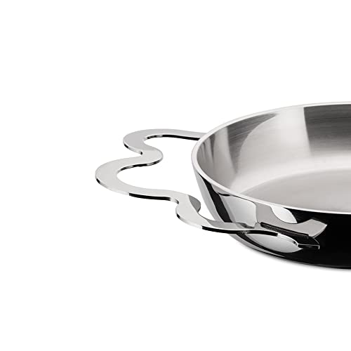Alessi-AM42-Tegamino-Egg-pan-with-two-handles-in-multiply-with-lid-in-1810-stainless-steel