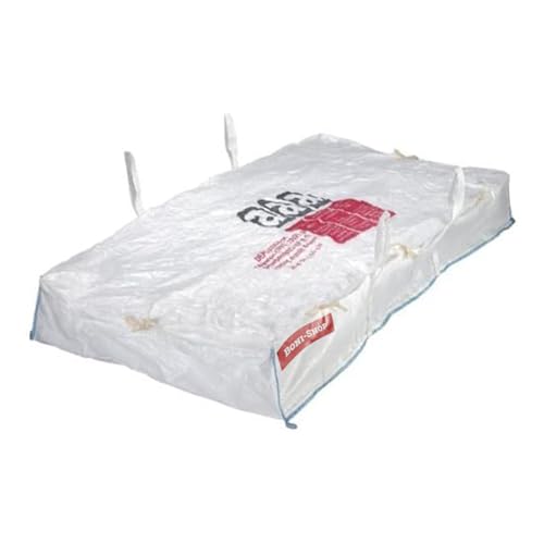 BIG BAG ASBEST 260x125x30 cm Nennlast SWL 1.000 kg PLATTENBAG für Asbest Big Pack Transportsack Schüttgutbehälter BigBag Entsorgung Bags