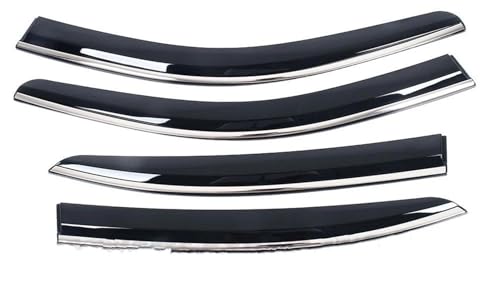 Déflecteur voiture pour BMW Série 3 2005-2010 avec visières et bandes acier