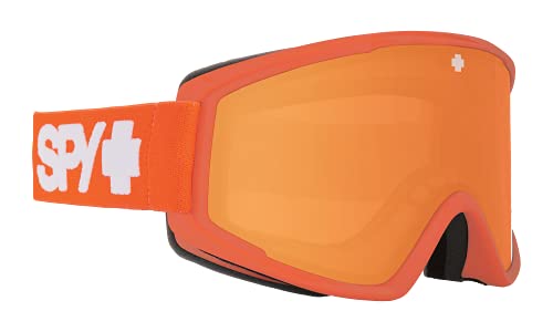 SPY Optic Crusher Elite スノーゴーグル、ウィンタースポーツ保護ゴーグル、色とコントラスト強化レンズ、SPY Orange - LL Persimmonレンズ