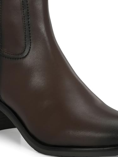 Image of Delize Womens Brown Chelsea Knee Boots 65380