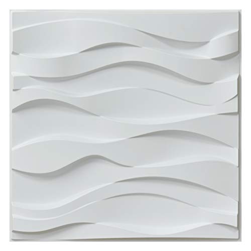 Art3d A10041 - Paneles de pared 3D, color blanco