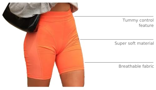 Image of FULLSOFT High Waisted Biker Shorts for Women-5 inch Tummy Control Fitness Athletic Workout Running Yoga Gym Shorts