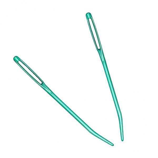 5x2pcs Aluminium Large-Eye Bent Tip Tapestry Darning Needles Knitting Green-picture-32