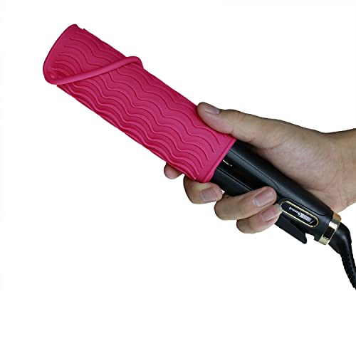 Image of Heat Gloves for Hair Styling,Heat Resistant Gloves for Hair Styling Curling Iron Glove Heat Resistant Mat Curling Wand