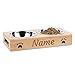 CGFN Personalizados Cuenco para Mascotas, Cuenco para Perros con Nombre, Comederos para Perros Gatos - Nombre y Texto Personalizables, Recomendado para Perro Pequeño y Mediano o Gato (350ml x 2)
