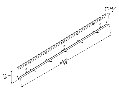 Palram - Canopia 2050 Nancy Door Awning, Mounting Plate, Gray - Image 3