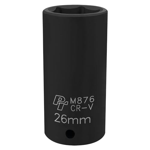 Image of Performance Tool M876 1 /2-Inch Drive 6pt Impact Socket, 26mm