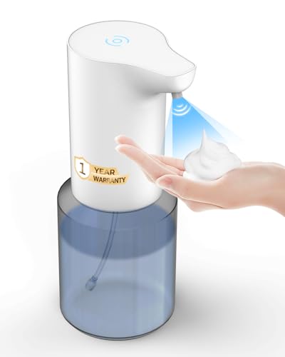 Image of Automatic Soap Dispenser, 350ml Sensor handwash Dispenser Bottle, Touchless Rechargeable Foaming Handwash Dispenser for Kitchen, Bathroom, Office