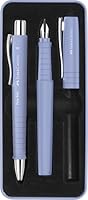 FABER-CASTELL 241051 - Schreibset Poly Pen mit Kugelschreiber und Füller, pale iris