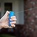 SABRE Pepper Gel Kit with Blue Water Practice Spray, 25 Bursts, Maximum Strength, Gel Is Safer, Ergonomic Finger Grip, Fast Flip Top Safety, Comes With A Blue Water Practice Spray Canister