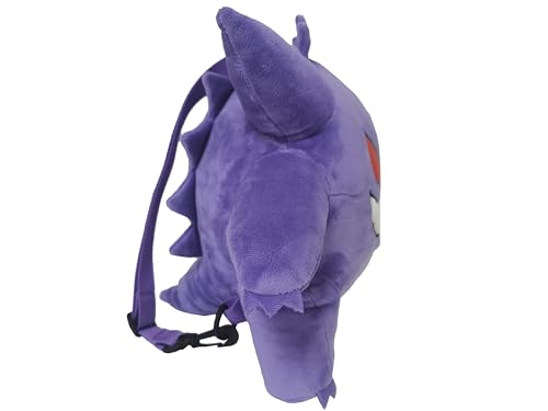 CyP Brands Pokémon Kinder-Rucksack, Plüsch-Design, mit verstellbaren und abnehmbaren Bändern, Violett, offizielles Produkt, dunkelviolett, Estandar, Casual
