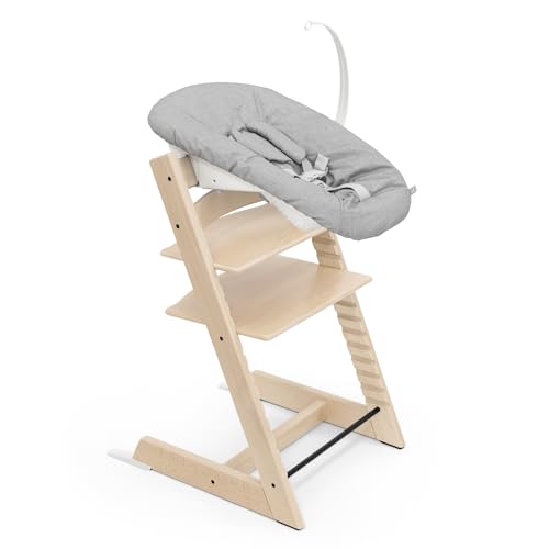 Tripp Trapp Stuhl von Stokke (Natural) mit Newborn Set (Grey) -...