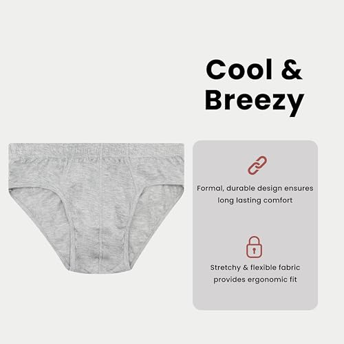 Sock Stack Mens Striped Slip Briefs Cotton Stretch Underwear Pants Comfort Fit Brief Trunk For Men, 6 Pairs