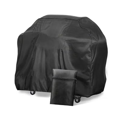 KISEER Outdoors 60 inch Grill Cover Waterproof Heavy Duty 210D Polyester BBQ Gas Grill Cover with Adjustable Hem Drawstring for Weber Char-Broil Monument Nexgrill