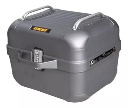 Baú Bauleto Moto Circuit Smart 28 Litros Carregador Titanium