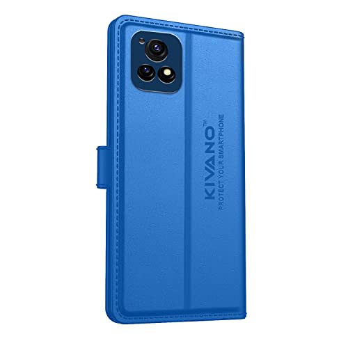 Image of KIVANO Compatible with Vivo Y72 5G Flip Cover | Leather Finish | Inside Pockets & Inbuilt Stand | Shockproof Wallet Style Magnetic Closure Back Cover Case