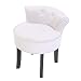 Zoternen Sillón de Tocador de Madera Chenilla Gris Terciopelo Silla de Dormitorio...
