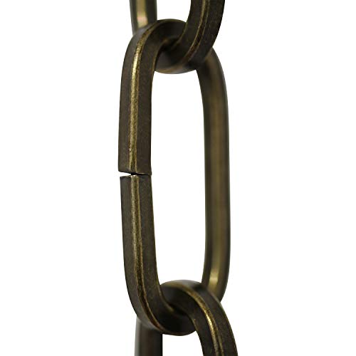 Image of RCH Hardware CH-S62-40-AB-10 Steel Chandelier Chain, Antique Brass (10 Feet)