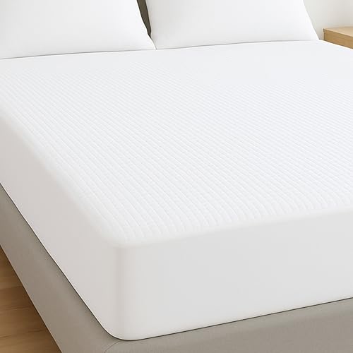 HAIYMA- Protector Colchón 150x190/200 | Protector Colchón Impermeable 100% Silencioso, Funda Colchón Acolchada 350 g/m², Altura 30 cm | Cubre Colchón de Calidad Fabricado en España (150x190/200)