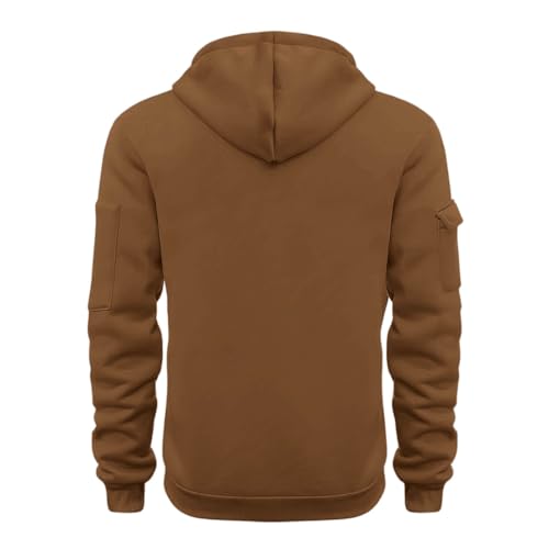 Men's Quarter Zip Hoodies Casual Lightweight Loose Fit Sweatshirts Raglan Long Sleeves Pullover with Phone Pocket3