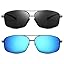 2 Pack: Gunmetal Gray+gunmetal Blue Mirrored