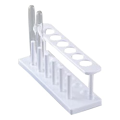 ガラス製試験管6本セット【スタンド付】 6-302-22 ステンレス製試験管立 φ35mm 2×6配列 SS35-12 【AXEL