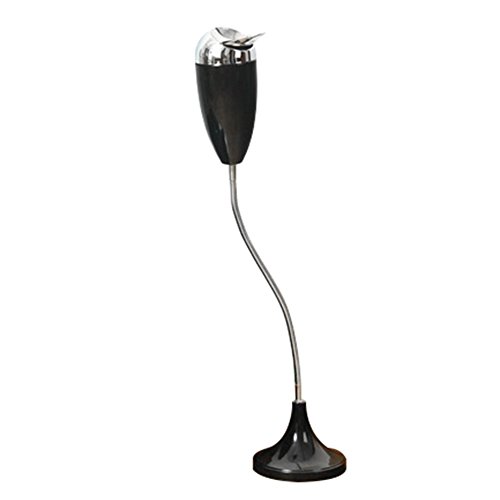 Frjjthchy Creative Curvable Floor Standing Ashtray With Windproof Lid Cigar Ashtray (Black) #TOP19