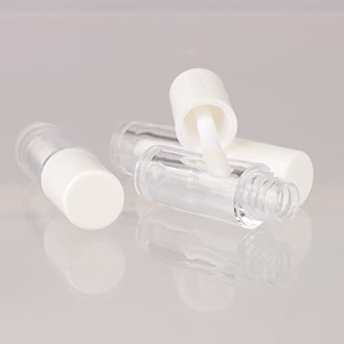 COSIDEA 10pcs Empty White 0.8ml mini lip gloss tubes Sample size lipgloss containers for sample sack lip oil DIY