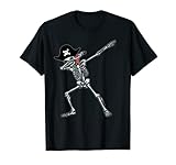 dabbing skeleton - maglietta pirata con teschio hip hop, idea regalo maglietta