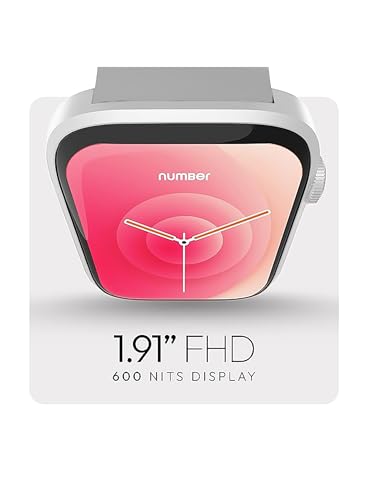 Image of NUMBER Dialfit Pro Max Bluetooth Calling Smart Watch, 1.91 inch Large Edge-to-Edge Display, Always On, 600 Nits Brightness,Heart Rate, Blood Pressure, SPO2, IP68, 7 Days Battery,Metallic Body (Gold Brown)