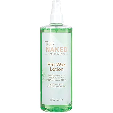 Too Naked Pre-Wax Lotion, Aloe Vera Infused, Removes Makeup, Oil and Dirt size 16.9 Ounces Cover