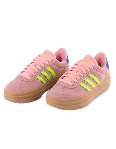 adidas VL Court Bold Womens Platform Shoes, Pink, 6