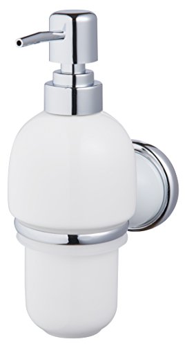 Preisvergleich Produktbild Bisk Grenada-Seifenspender, Weiß / Chrom