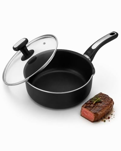 Tefal Sauteuse 24 cm Céramique INDUCTION Noir Poignée Fixe Aluminium Revêtement Céramique Antiadhésif Technologie Thermo Signal ™ Convient à Tous,...