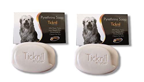 Zee Drugs Ticknil Pet Soap Kills Fleas, Ticks, Lice Mosquitoes & Clean The Skin (Pack Of 2)