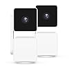 WYZE Cam Pan v3 Indoor/Outdoor IP65-Rated 1080p Pan/Tilt/Zoom Wi-Fi Smart Home Security Camera with Color Night Vision, 2-Way Audio, Compatible with Alexa & Google Assistant, White, 2-Pack