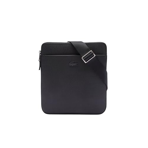 Lacoste Men's Crossover Crossbody Bag, Black, One Size