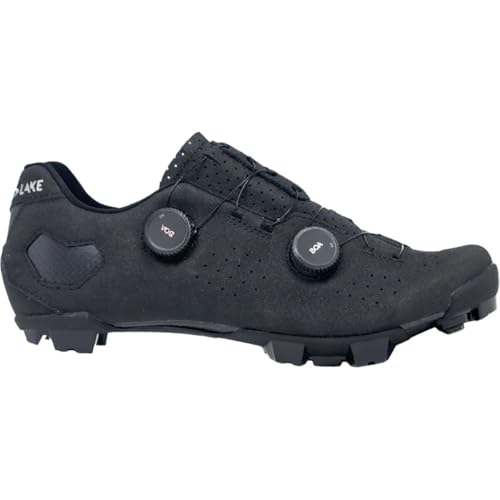 Lake Mx333 Wide Cycling Shoe - Men's Black/Silver, 42.5
