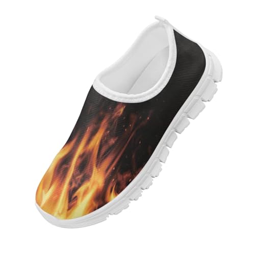 Shoes for Girls Boys Cool Print School Sneakers Breathable Mesh Running Shoes Comfortable Low Top Tennis Shoe