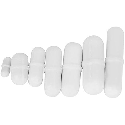Hililand 7pcs Imán Permanente Tipo-B Mezclador Magnético de Barra de Agitación Cover