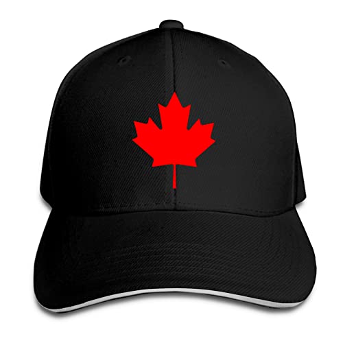 803 Baseballkappe Kanadische Flagge Kanada Maple Leaf Sandwich-Kappe Klassische Basecap Kappe Mit Schweißband Vintage Basecap, Für Mädchen, Jungen, Reisen
