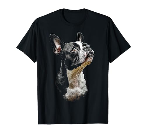 Boston Terrier Hund Grafik Pet Art Boston Terrier T-Shirt