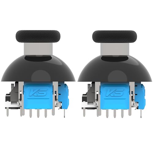 K-Silver 320° Tension Adjustable TMR Magnetic Joystick Replacement, 30-80gf Force, Anti-drift Stick...