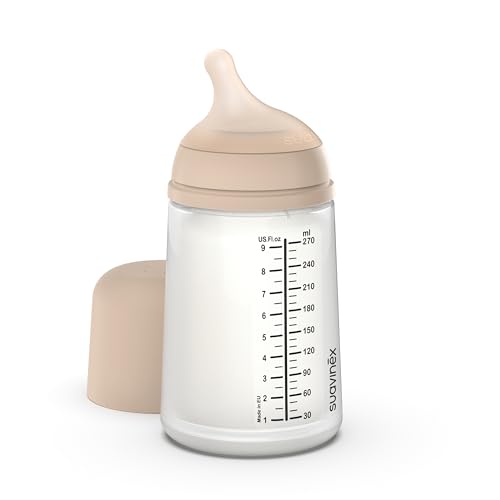 Suavinex, Anti-Colic Babyflasche Zero Zero,mit mittlerem Silikonsauger (M),...