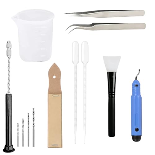 R H LIFESTYLE 10 Pcs Epoxy Resin Art Tool Kit Measuring Cup, Sili...