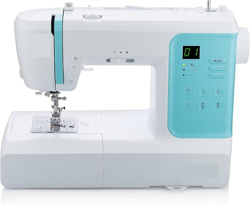 Máquinas de Coser, Acolchado Profesional computarizado de 80 Puntadas y Funciones de Movimiento Libre: máquina de Coser para Principiantes y Expertos.